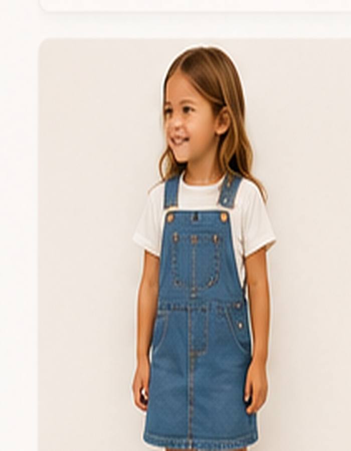 Denim Overall Dress
