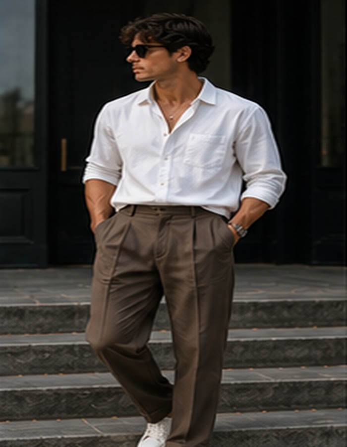 Pleated Pants