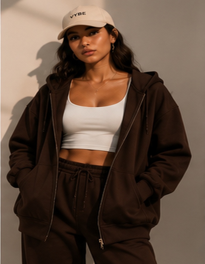 Zip Hoodie Set