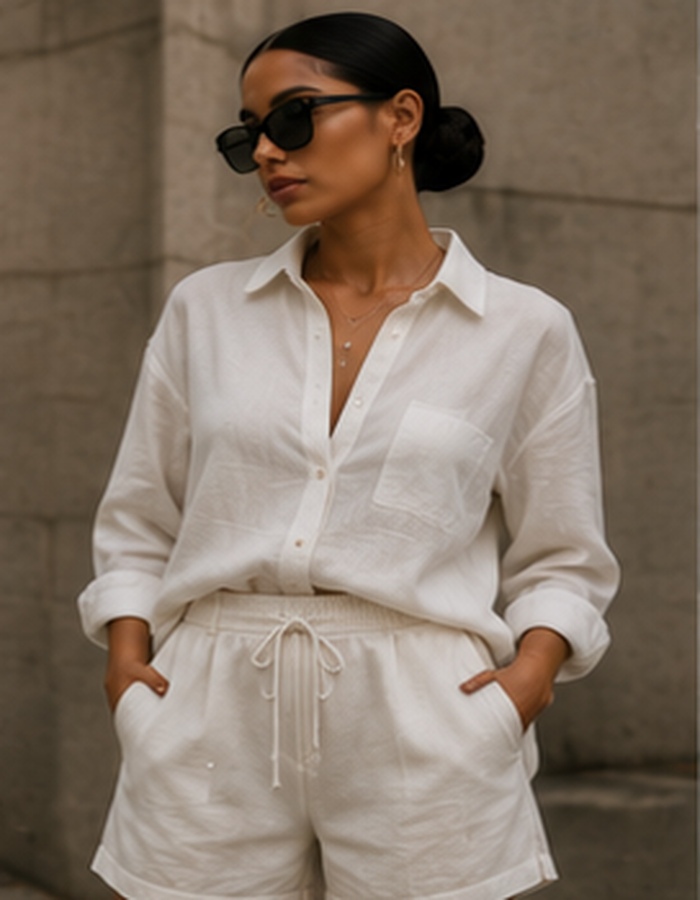 Linen Shirt Set