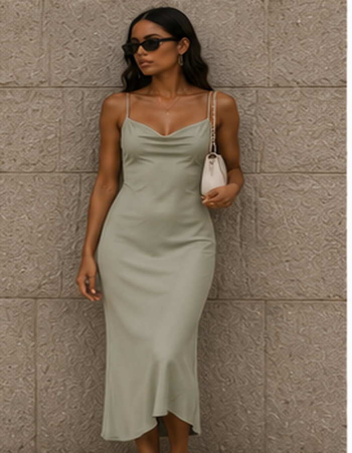 Satin Slip Dress